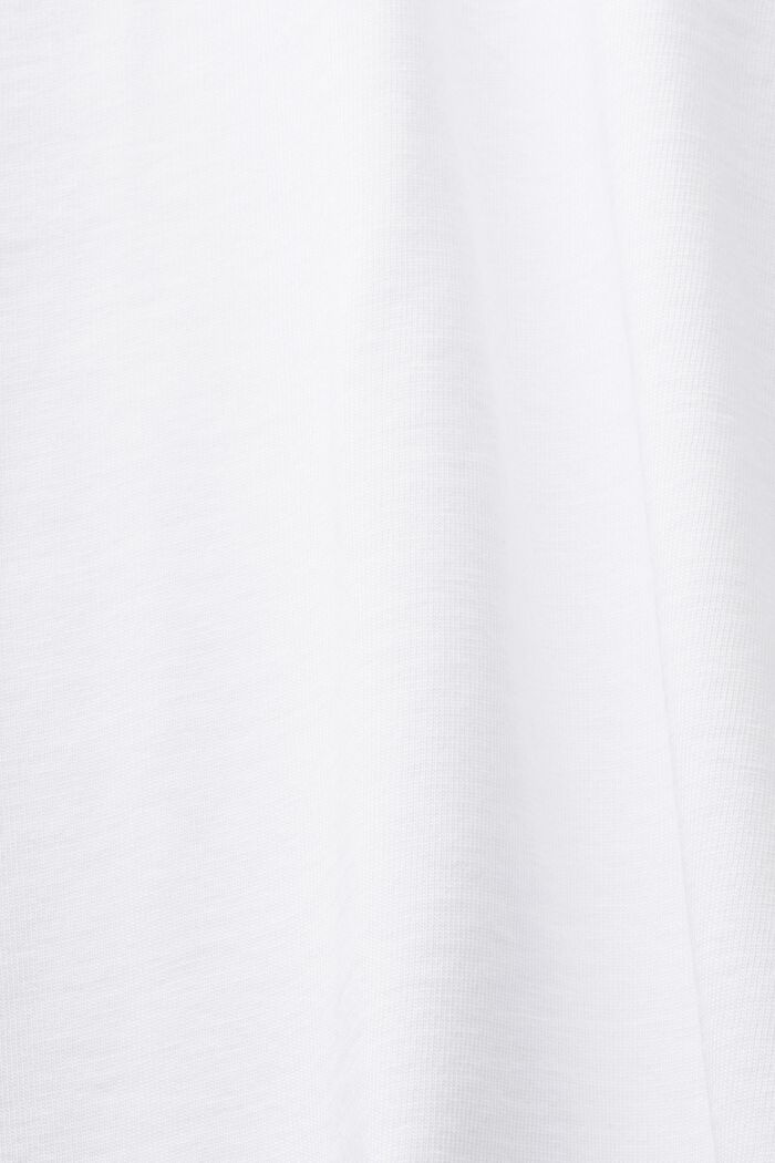 Tričko s logem, z bavlněného žerzeje, WHITE, detail image number 4