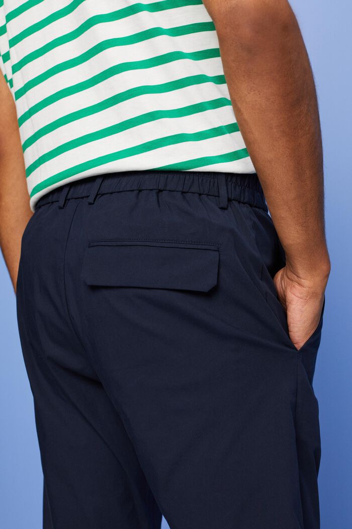 Chino kalhoty z popelínu, NAVY, detail image number 4
