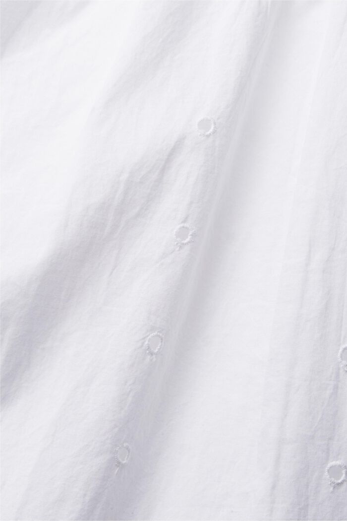 Halenka s dírkovanou krajkou, WHITE, detail image number 4