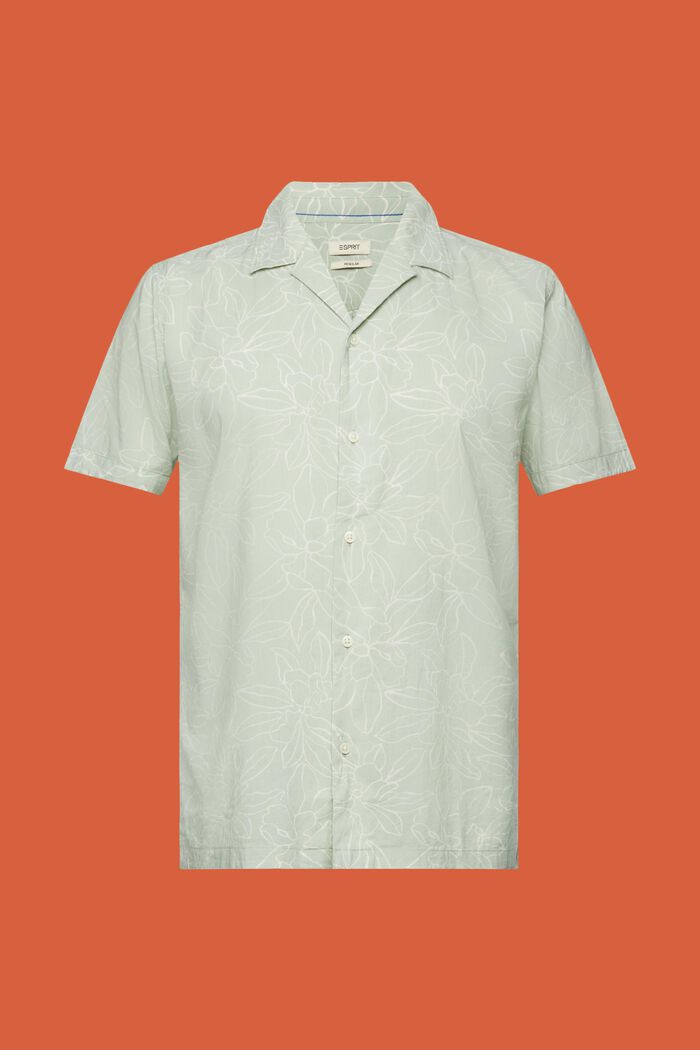 Vzorovaná košile s krátkým rukávem, PASTEL GREEN, detail image number 5