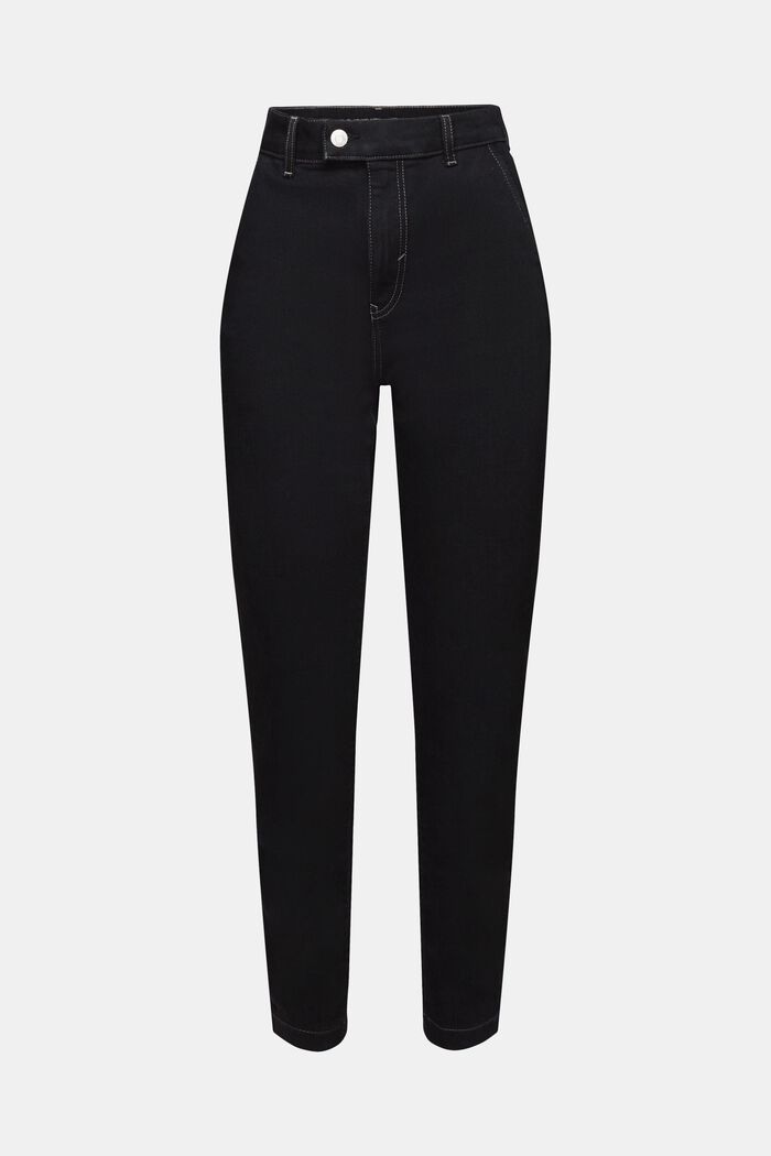 Slim džíny s vysokým pasem, BLACK RINSE, detail image number 7