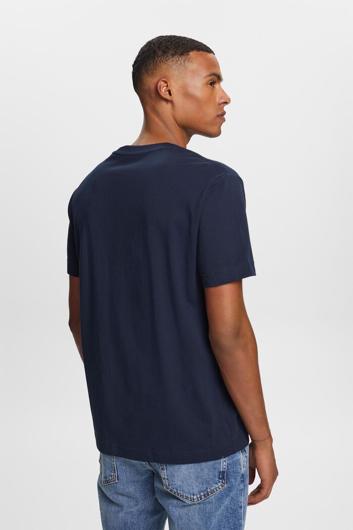 Žerzejové tričko s potiskem, 100 % bavlna, NAVY, detail image number 3