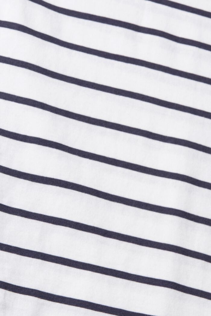 S materiálem TENCEL™: triko s pruhovaným vzorem, NEW WHITE, detail image number 4