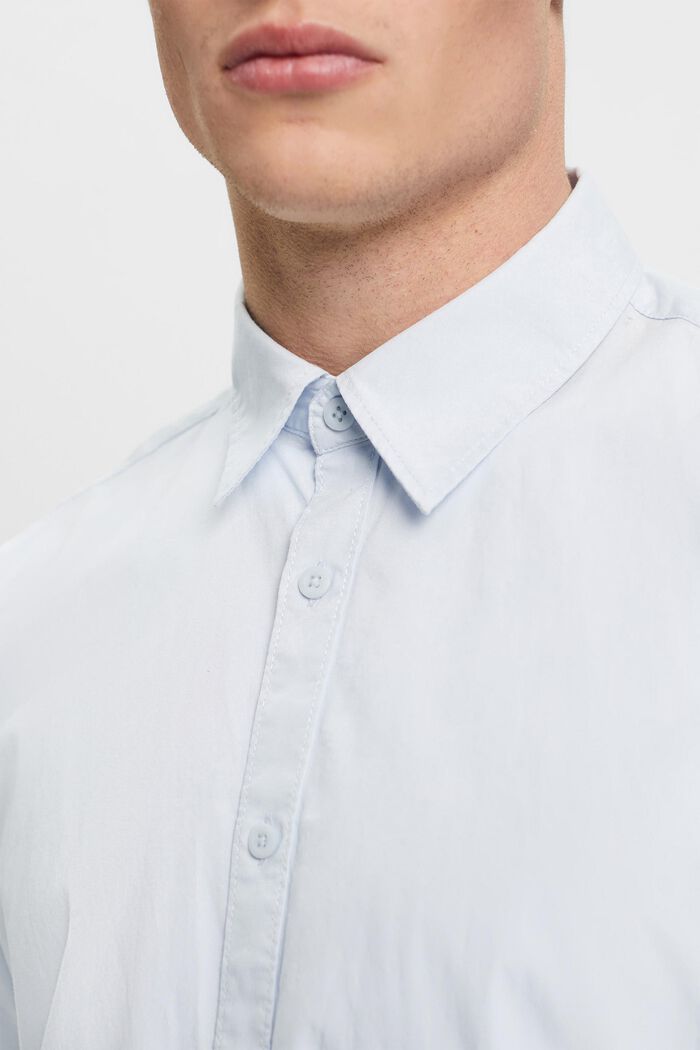 Bavlněná košile z udržitelné bavlny, s krátkým rukávem, LIGHT BLUE, detail image number 2