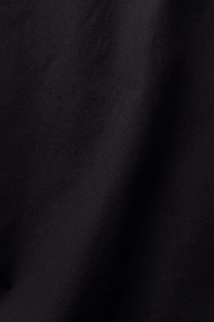 Košile s krátkým rukávem, z bavlněného popelínu, BLACK, detail image number 5
