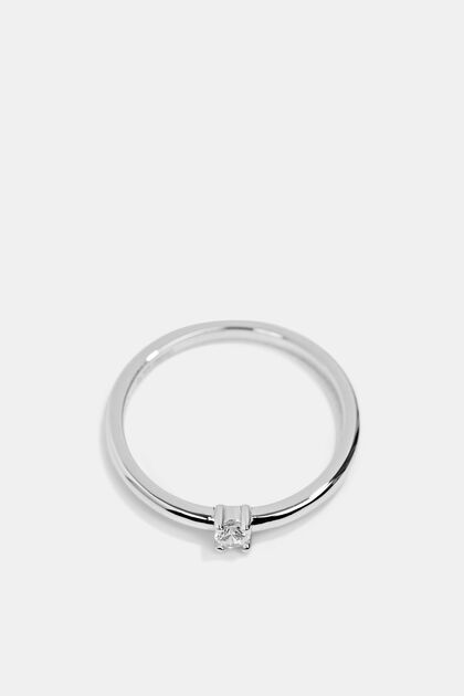 Prsten se zirkony, sterlingové stříbro, SILVER, overview
