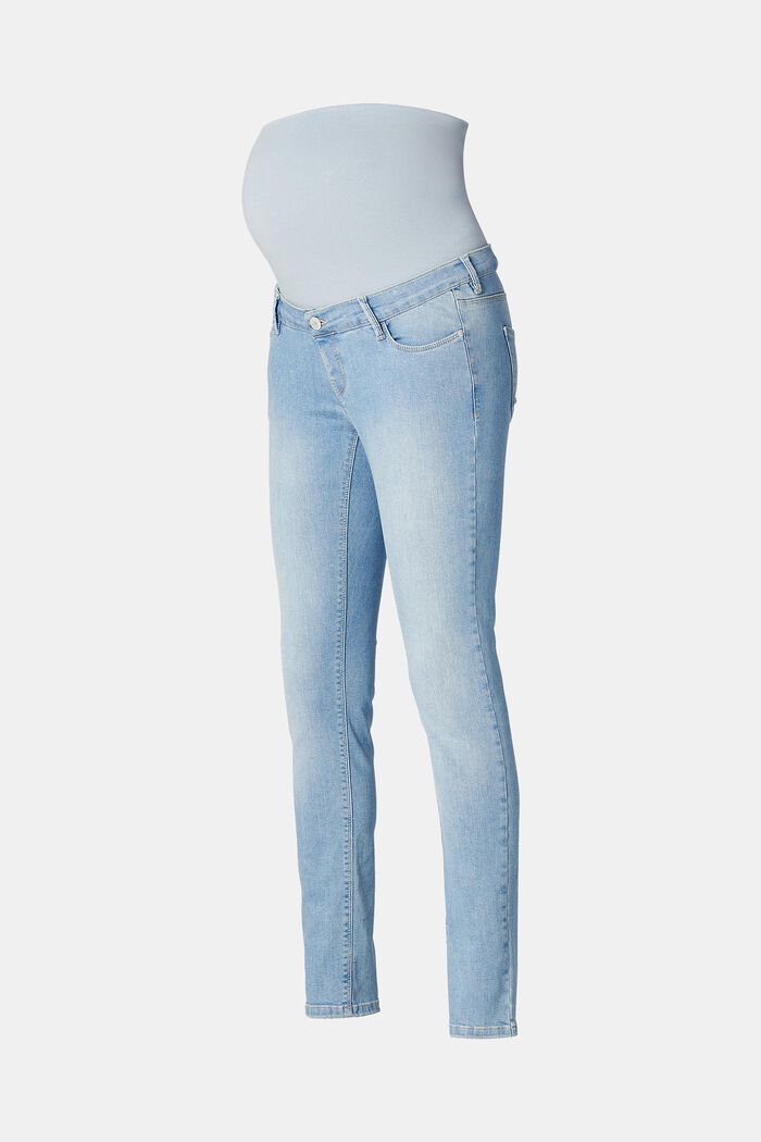 Strečové džíny s pásem nad bříško, LIGHTWASHED, detail image number 5