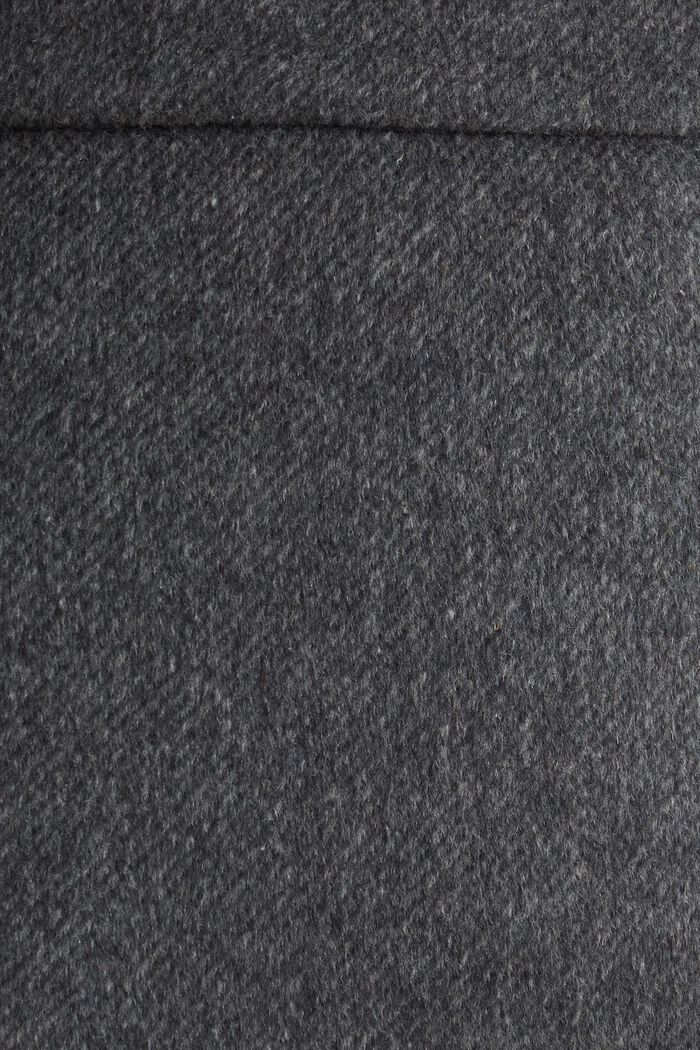 S vlnou: elegantní áčková sukně, DARK GREY, detail image number 4