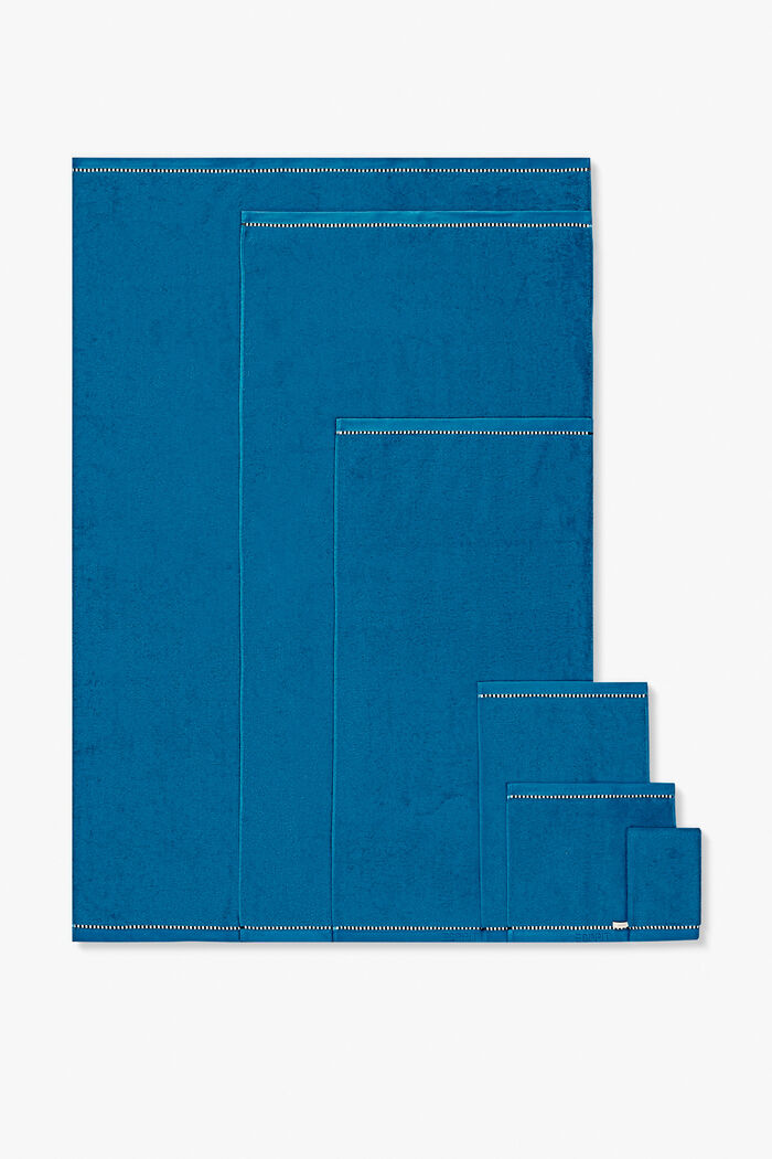 S materiálem TENCEL™: sada ručníků z froté, OCEAN BLUE, detail image number 0