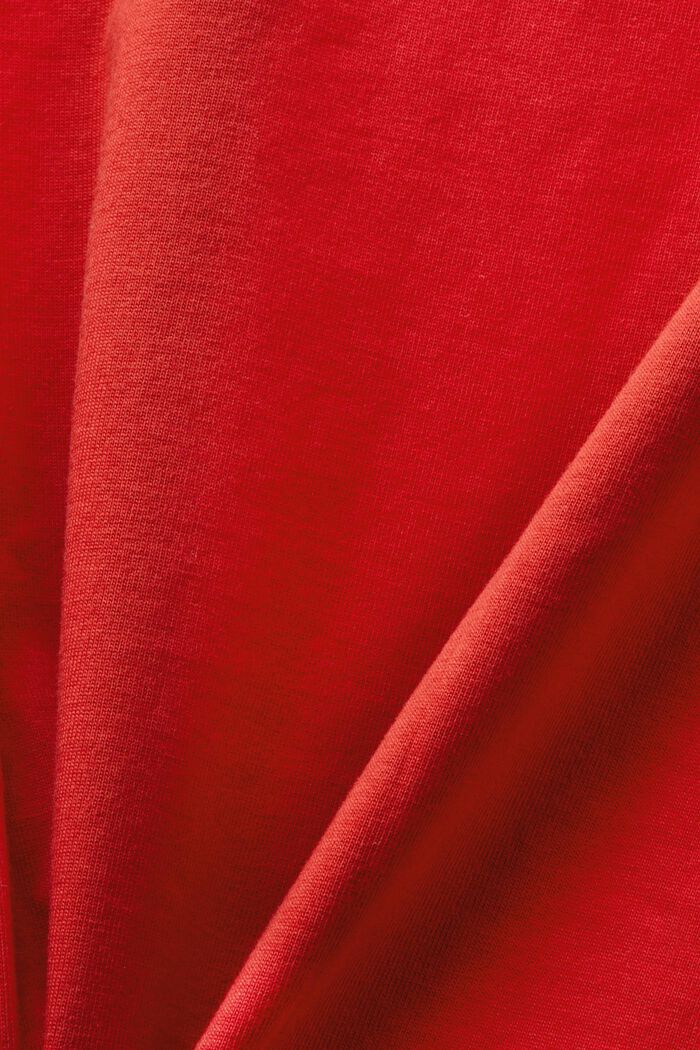 Tričko s logem a květovaným potiskem, DARK RED, detail image number 5