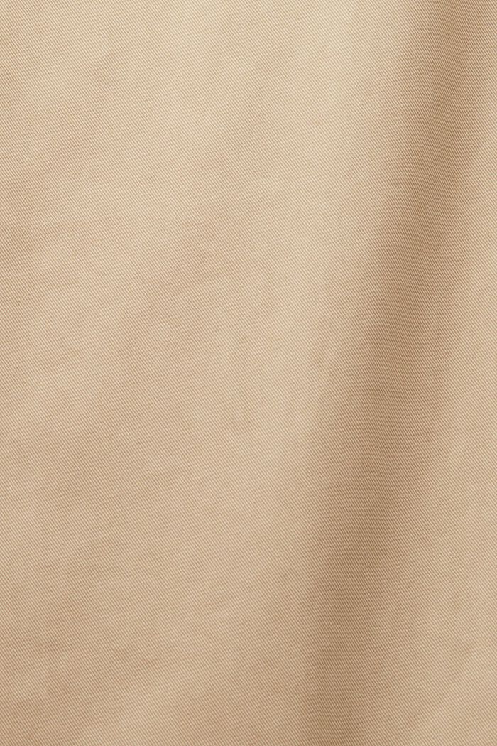 Kalhoty chino s přišitou vázačkou, 100% bavlna, SAND, detail image number 6
