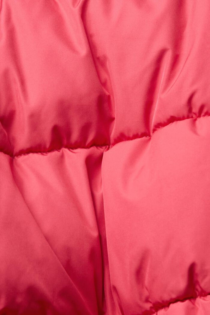 Prošívaná bunda s barevnými bloky, PINK FUCHSIA, detail image number 7