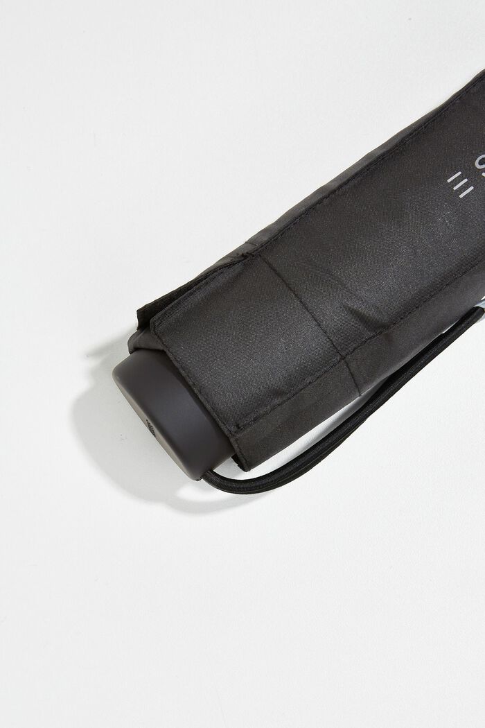 Jednobarevný kapesní mini deštník, BLACK, detail image number 1