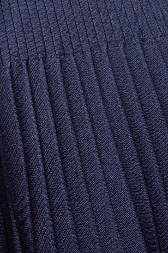 Šaty z žebrové pleteniny, NAVY, detail image number 1