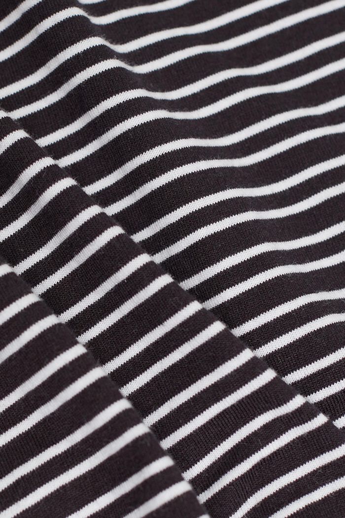 Žerzejové tričko, 100 % bavlna, BLACK, detail image number 5