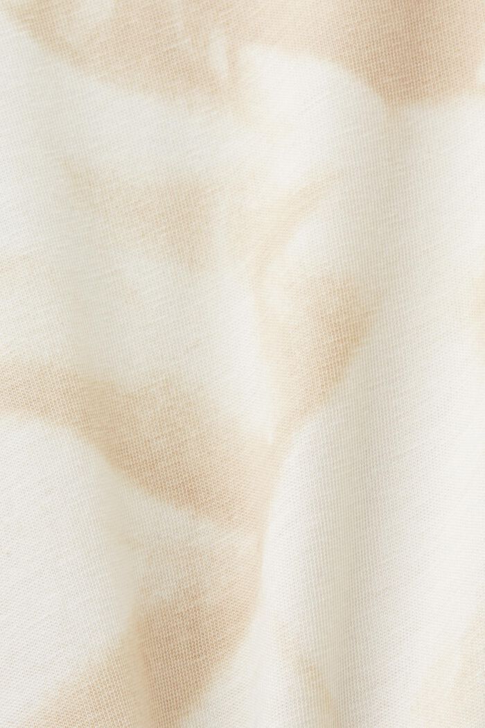 Tričko s kulatým výstřihem ke krku, 100% bavlna, SAND, detail image number 5