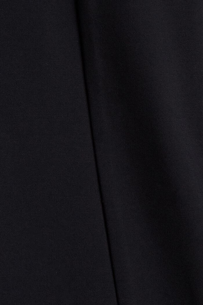 Strečové kalhoty s rozparky, BLACK, detail image number 4