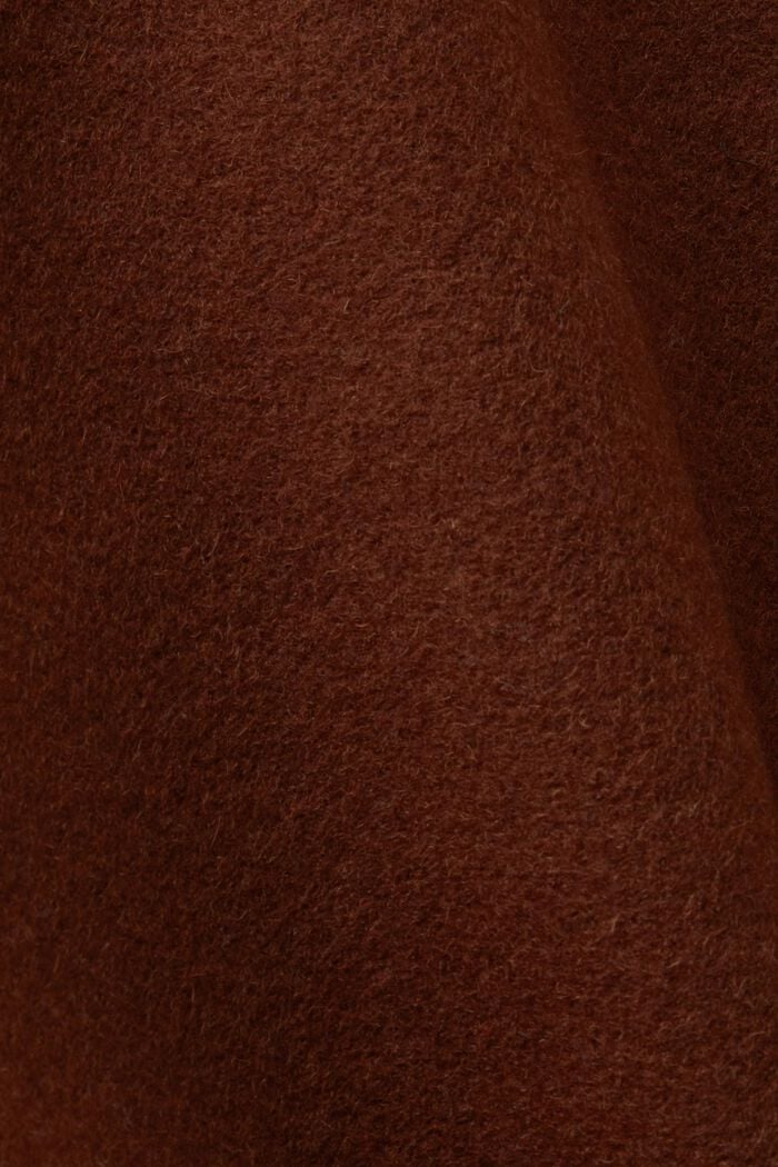 Dvouřadý kratší kabát z vlněné směsi, BARK, detail image number 6
