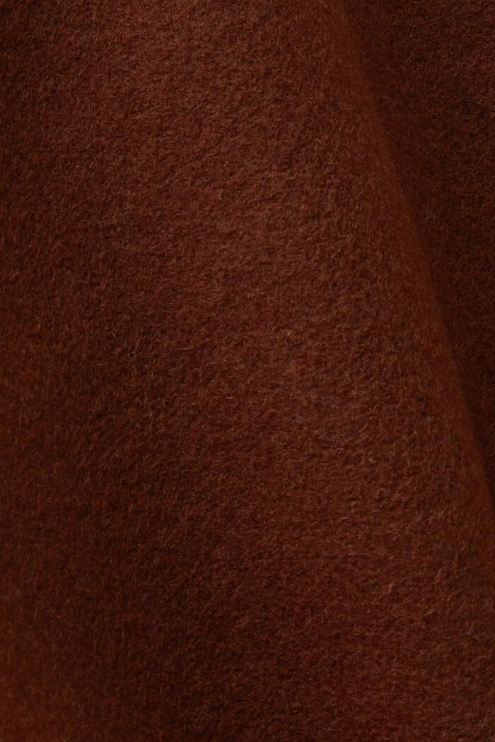 Dvouřadý kratší kabát z vlněné směsi, BARK, detail image number 6