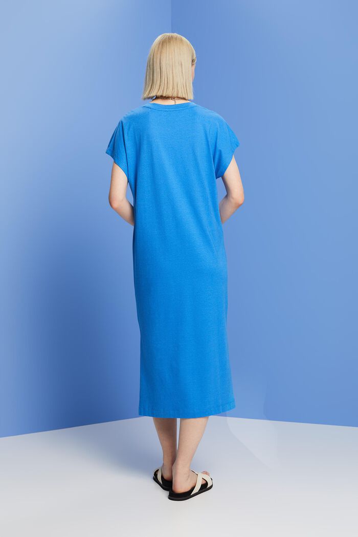 Midi šaty z žerzeje, BRIGHT BLUE, detail image number 3