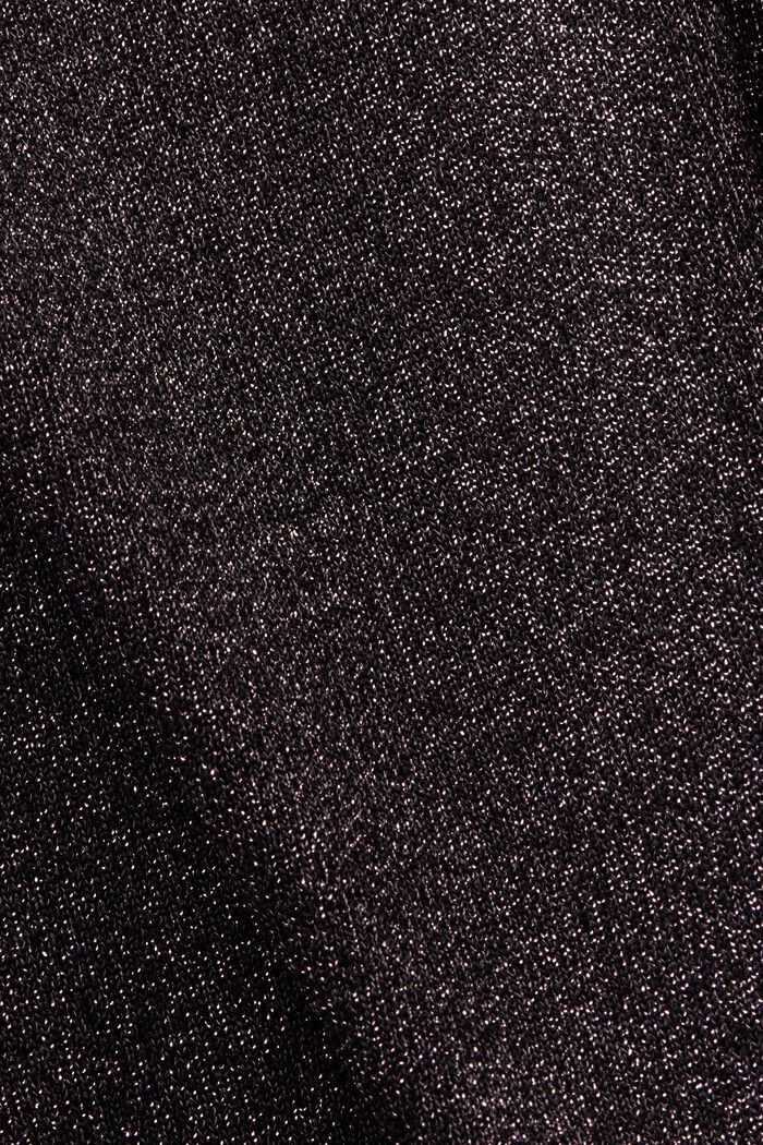Minišaty z metalické pleteniny, BLACK, detail image number 6
