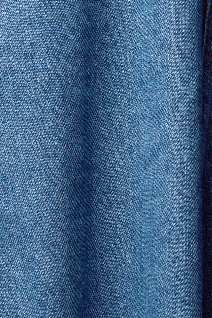 Zkrácená denimová bunda s límcem z imitace kožešiny, BLUE MEDIUM WASHED, detail image number 5