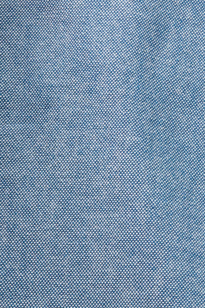 Kalhoty chino, se strukturou, 100% bavlna, BLUE, detail image number 6