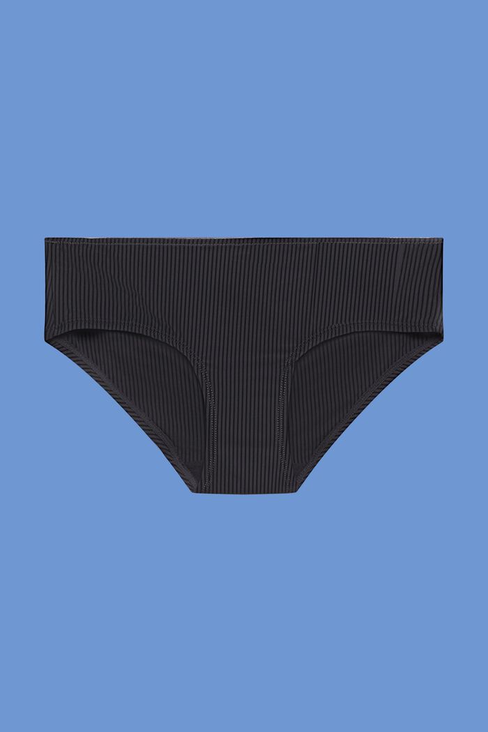 Z recyklovaného materiálu: bokové kalhotky z mikrovlákna, DARK GREY, detail image number 4