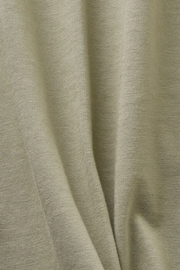 Potištěné tričko z bio bavlny, DUSTY GREEN, detail image number 4