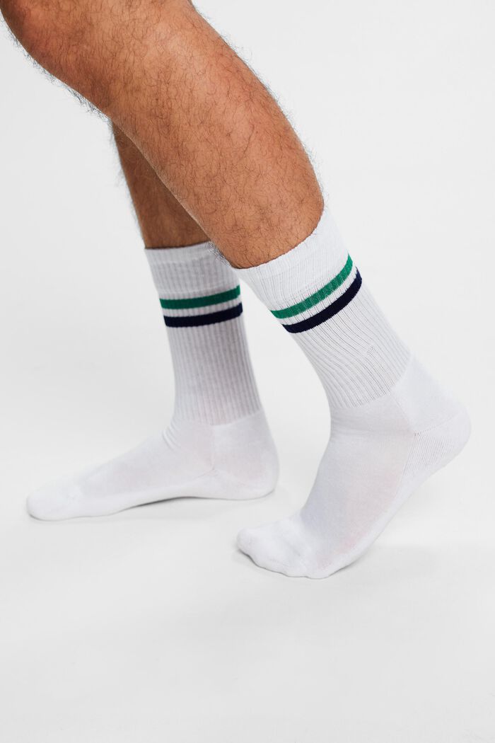 2 páry sportovních ponožek, bio bavlna, WOOLWHITE, detail image number 1