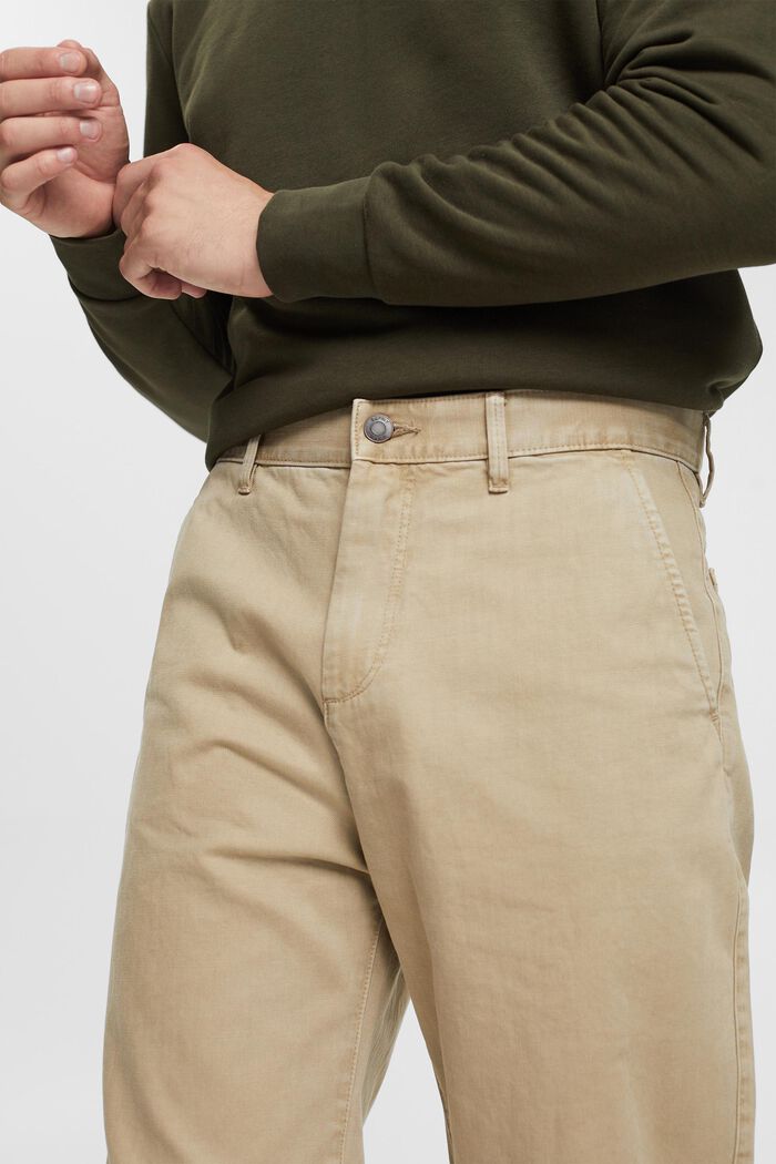 Kalhoty se širokými nohavicemi, LIGHT BEIGE, detail image number 2