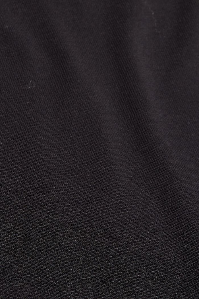 Pletené šaty s vlákny LENZING™ ECOVERO™, BLACK, detail image number 1