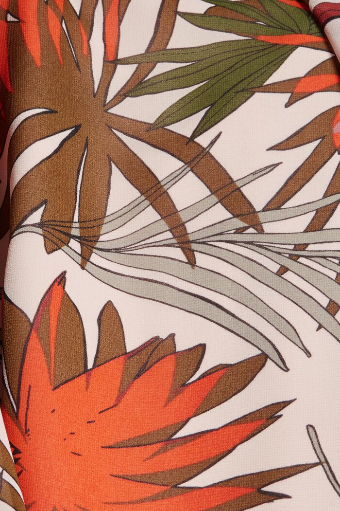 Šifonový halenkový top s botanickým potiskem, LIGHT PINK, detail image number 4