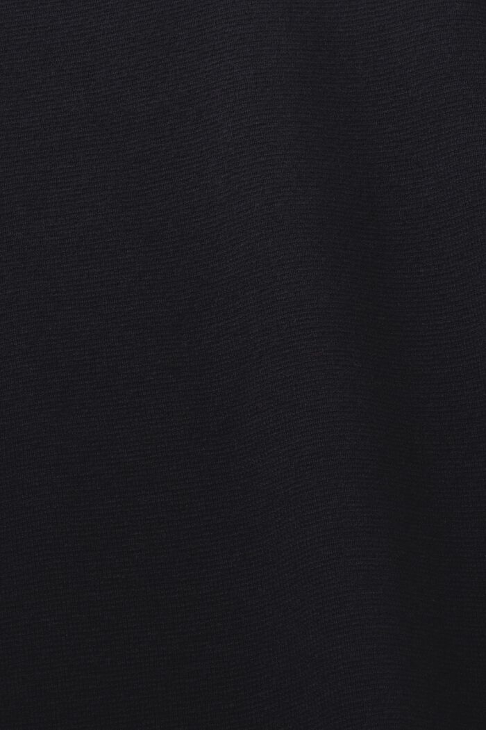 Basic pulovr se špičatým výstřihem, směs s vlnou, BLACK, detail image number 5