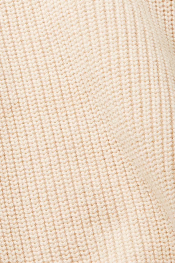 Pletený pulovr s polovičním zipem, LIGHT TAUPE, detail image number 4