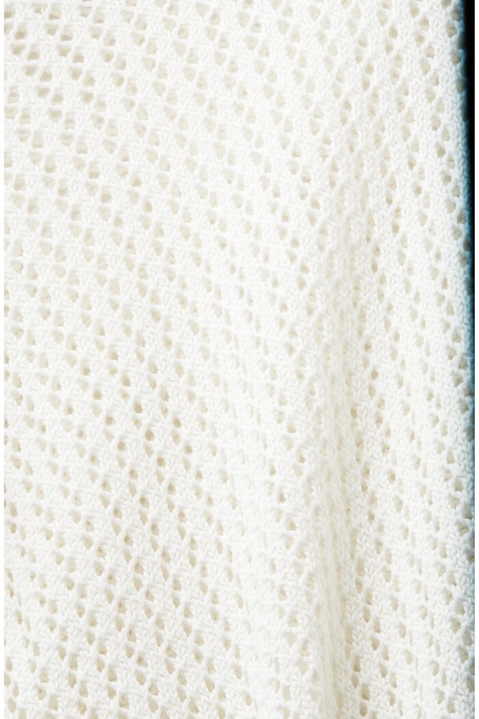 Strukturovaný pulovr z bio bavlny, OFF WHITE, detail image number 5