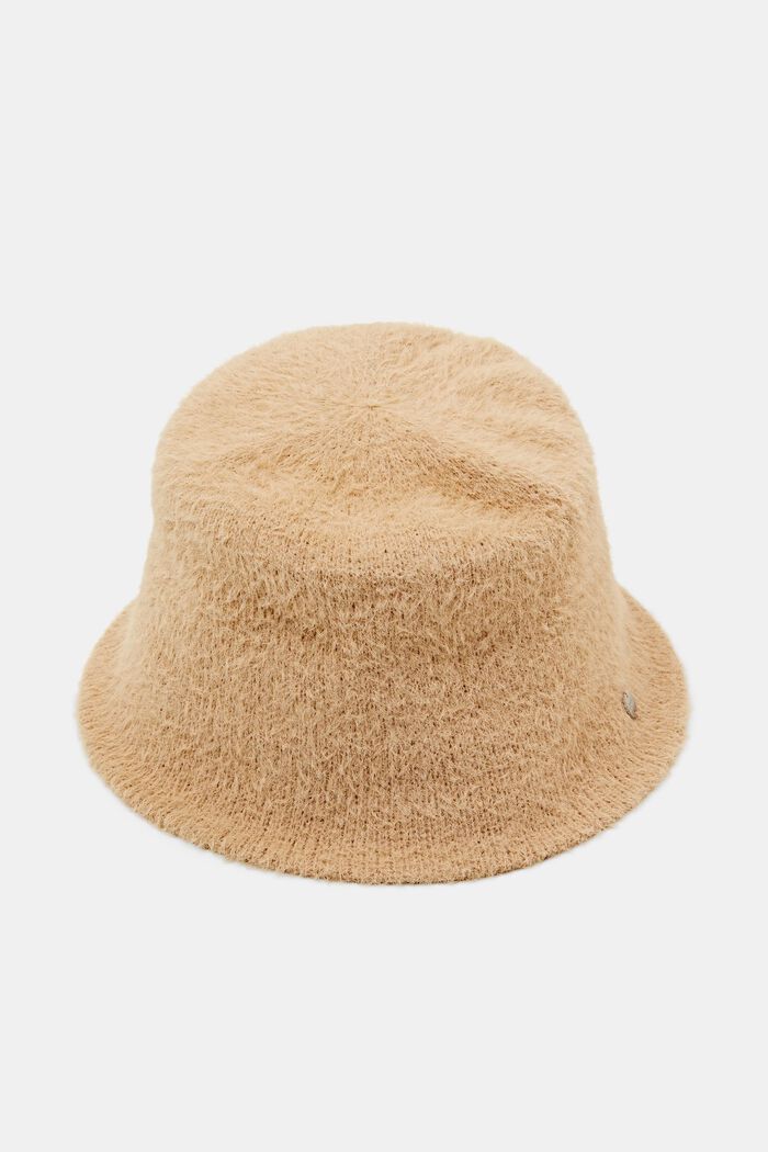Pletený klobouk bucket hat, SAND, detail image number 0