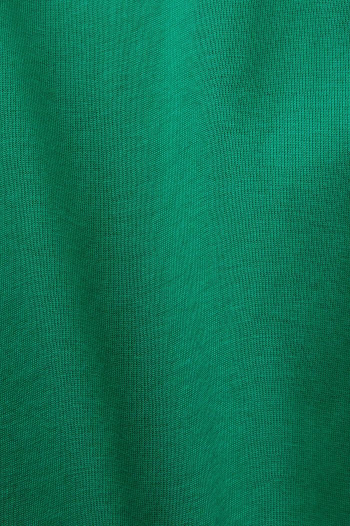 Tričko z bavlněného žerzeje, s grafickým designem, DARK GREEN, detail image number 5
