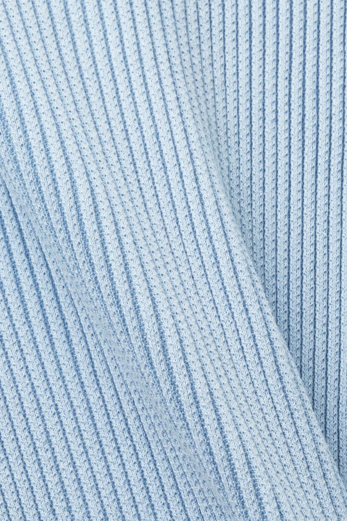 Polokošile z žebrové pleteniny, PASTEL BLUE, detail image number 6