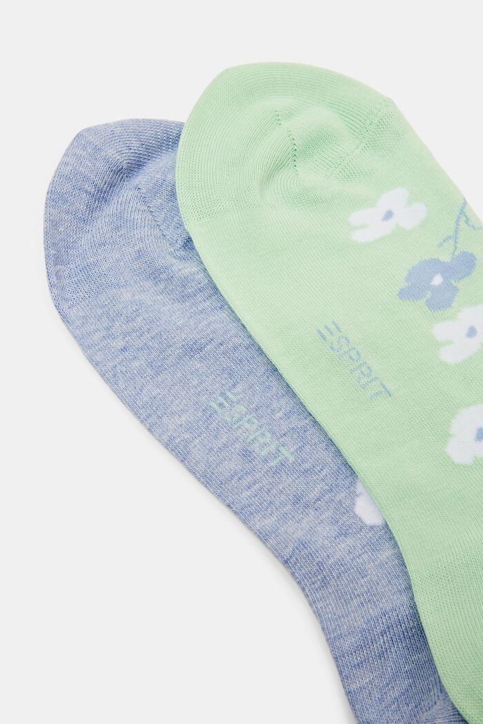 Ponožky s potiskem, z hrubé pleteniny, 2 páry, GREEN / BLUE, detail image number 2