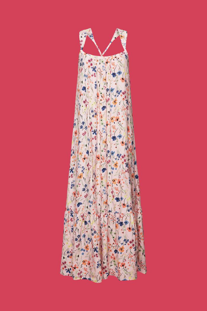 Vzorované midi šaty, LIGHT PINK, detail image number 6