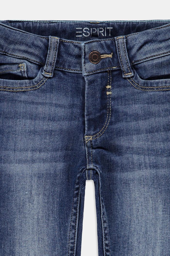 Capri džíny s nastavitelným pasem, BLUE MEDIUM WASHED, detail image number 2