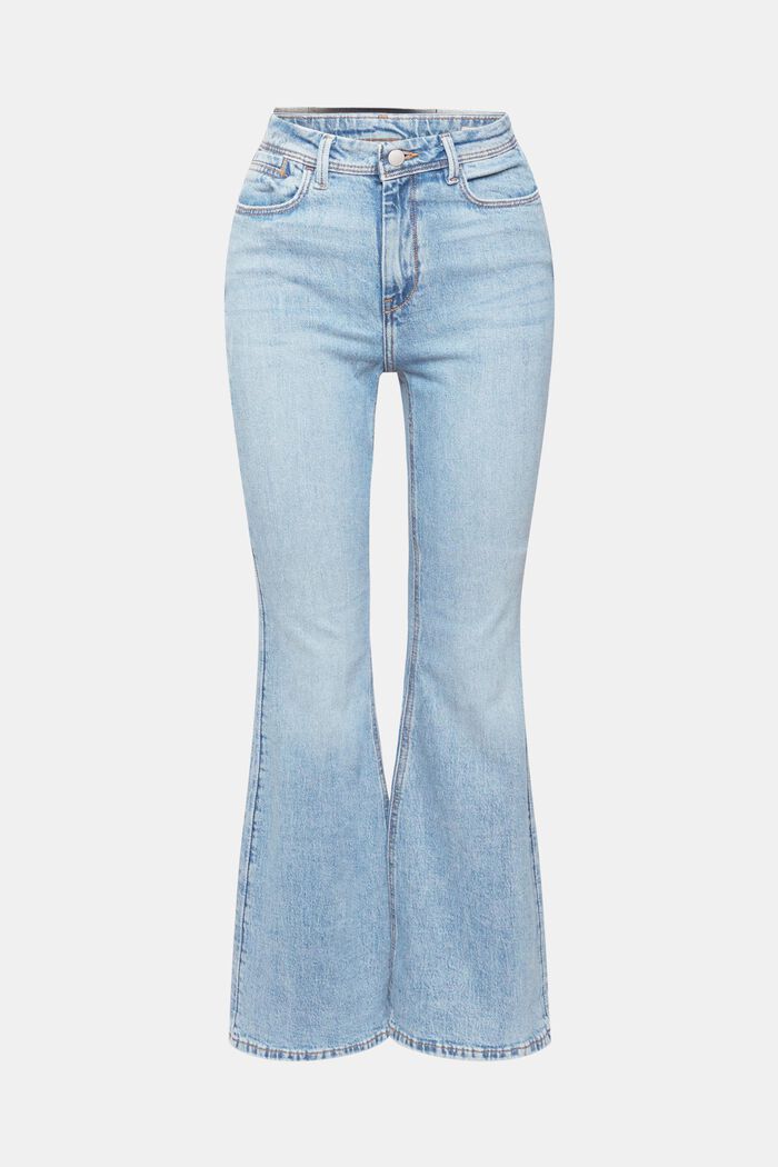 Rozšířené džíny s vysokým pasem, BLUE MEDIUM WASHED, detail image number 7