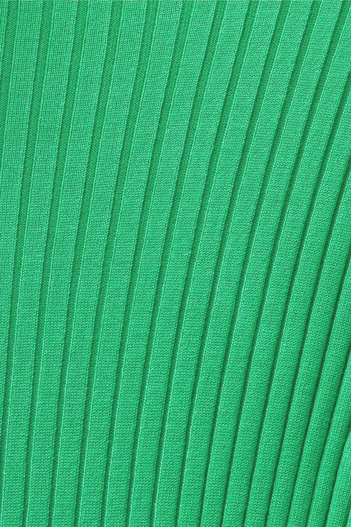 Maxi šaty z žebrovaného úpletu, GREEN, detail image number 5
