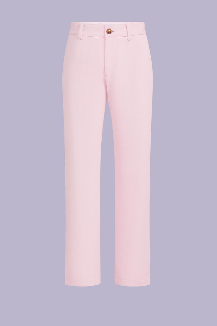 Kalhoty se širokými nohavicemi, ze směsi s bio bavlnou, PASTEL PINK, detail image number 5
