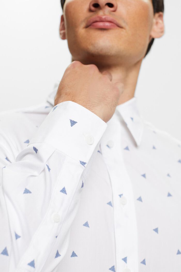 Vzorovaná košile, 100% bavlna, NEW WHITE, detail image number 2