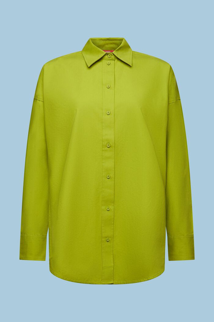 Košile z bavlněného popelínu, LEAF GREEN, detail image number 6