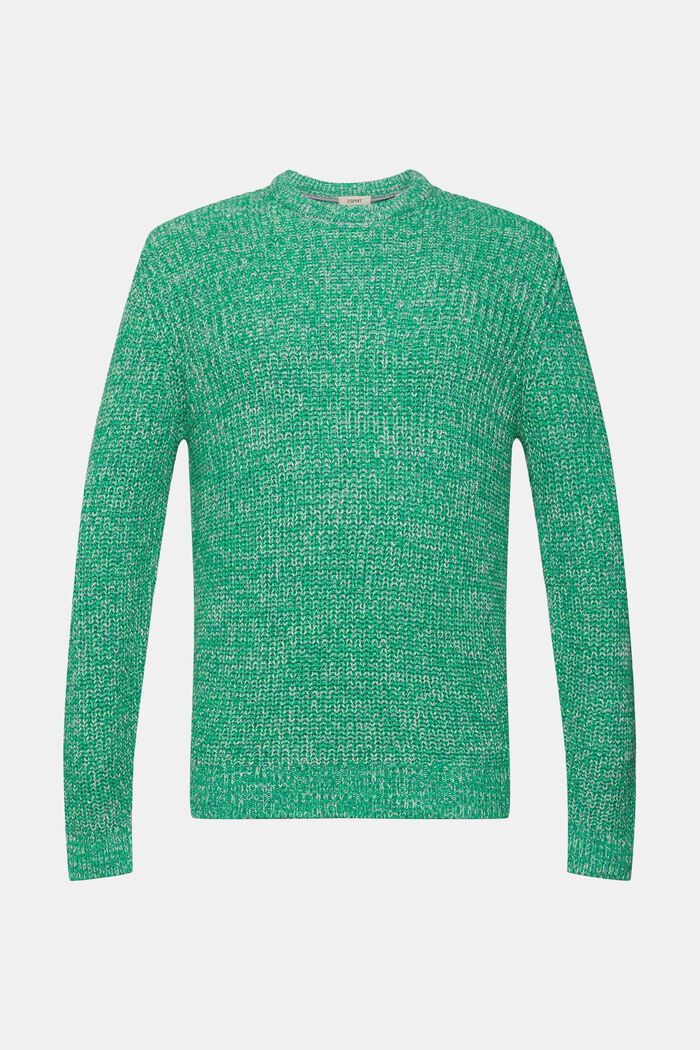 Vícebarevný pletený pulovr, LIGHT GREEN, detail image number 2