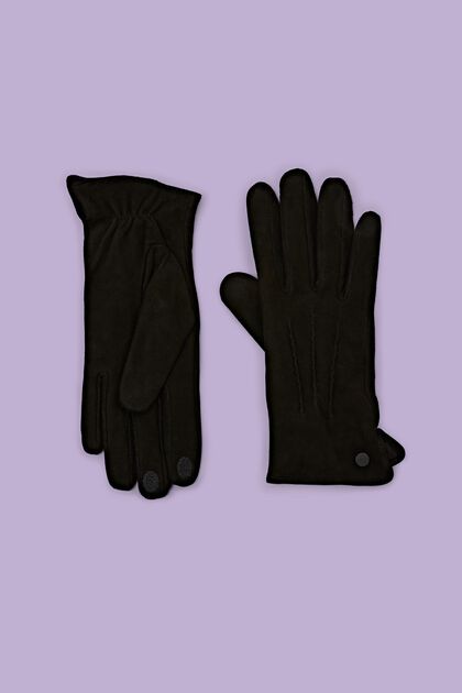 Semišové dotykové rukavice