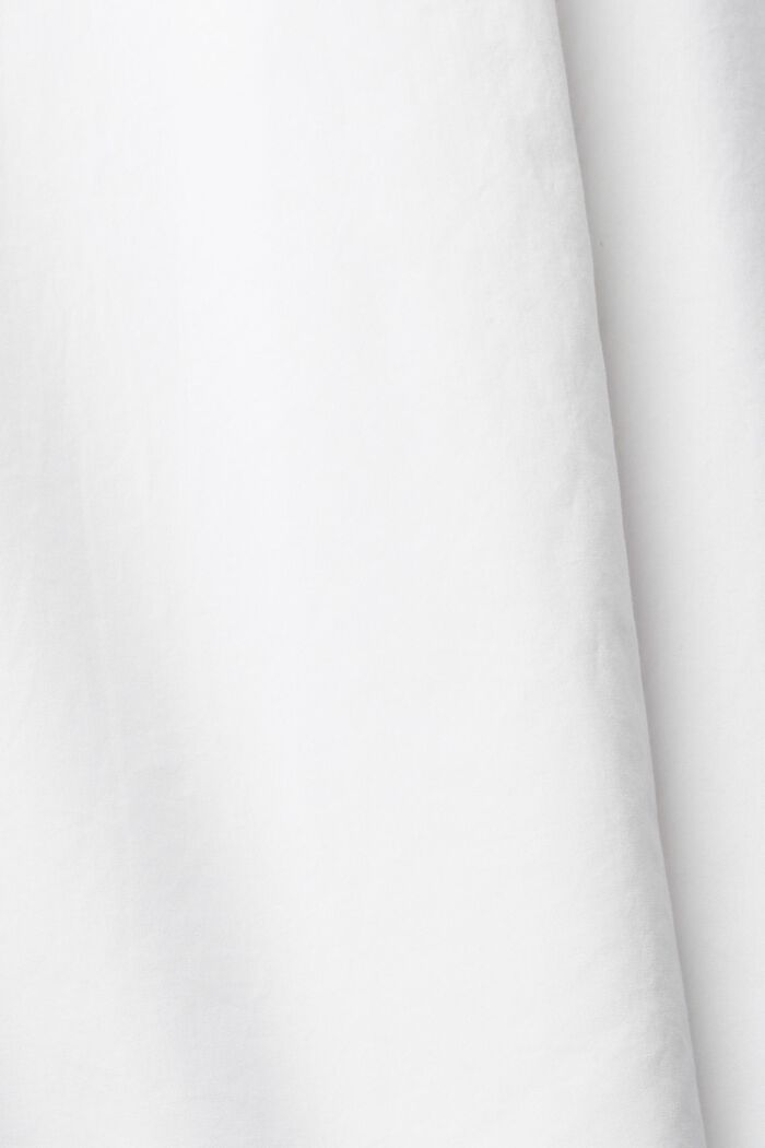 Bílá bavlněná halenka oversize, WHITE, detail image number 6